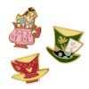 Erstwilder Enamel Pins | Kitchy Witch Alice'S Wonderland Teaparty Pin Pack - 3 Piece