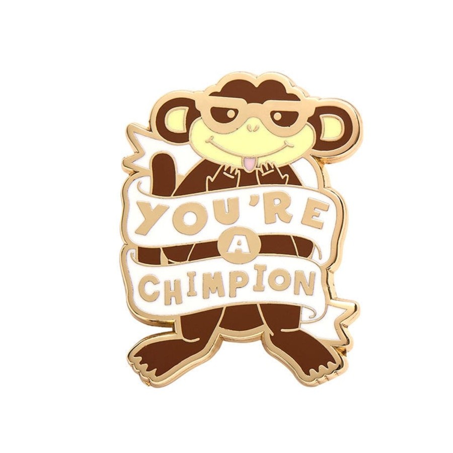 Erstwilder Enamel Pins | You'Re A Chimpion Enamel Pin