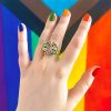 Erstwilder Rings | Prince Of Pride Butterfly Enamel Ring