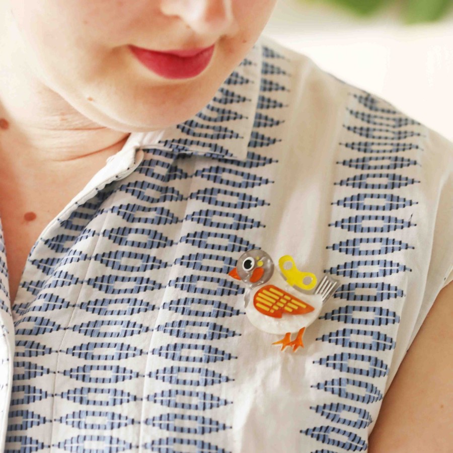 Erstwilder Brooches | Wind-Up Whimsy Mini Brooch