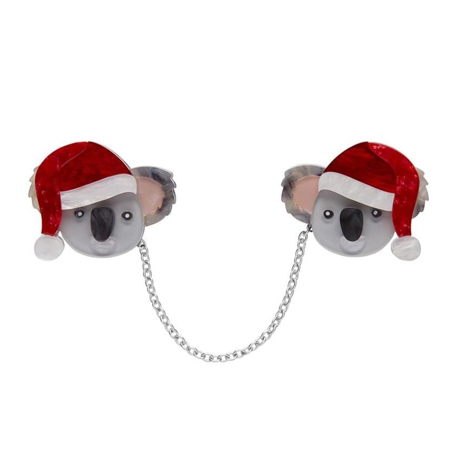 Erstwilder Brooches | Koala Claus Double Brooch