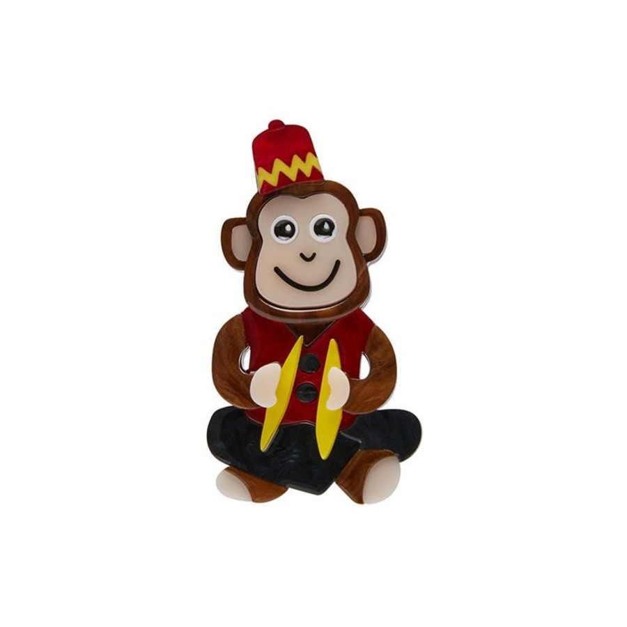 Erstwilder Brooches | Charley Chimp Mini Brooch