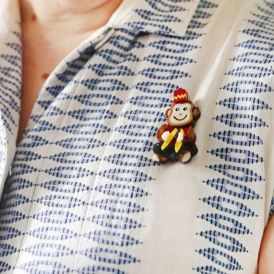 Erstwilder Brooches | Charley Chimp Mini Brooch