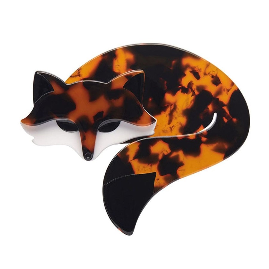 Erstwilder Brooches | Saffron The Sleeping Fox Brooch