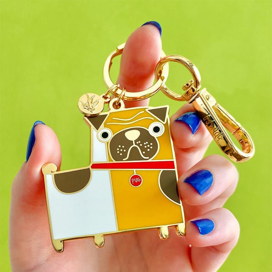 Erstwilder Enamel Key Rings | Order Of The Pug Enamel Key Ring