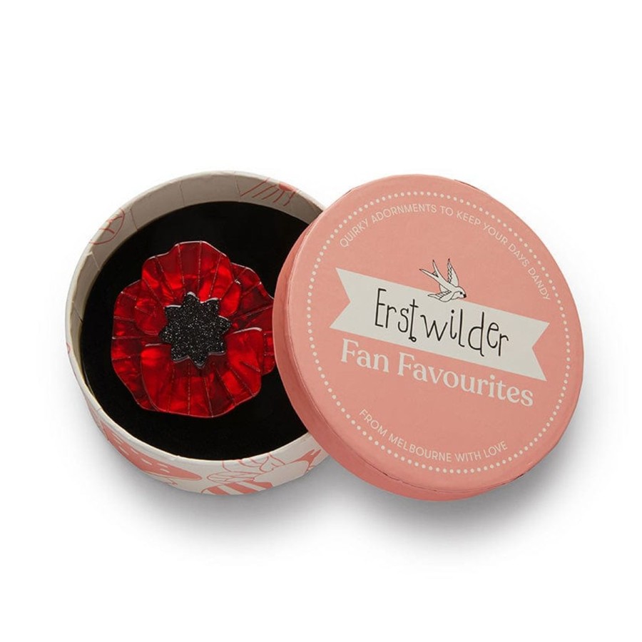 Erstwilder Brooches | Poppy Field Brooch