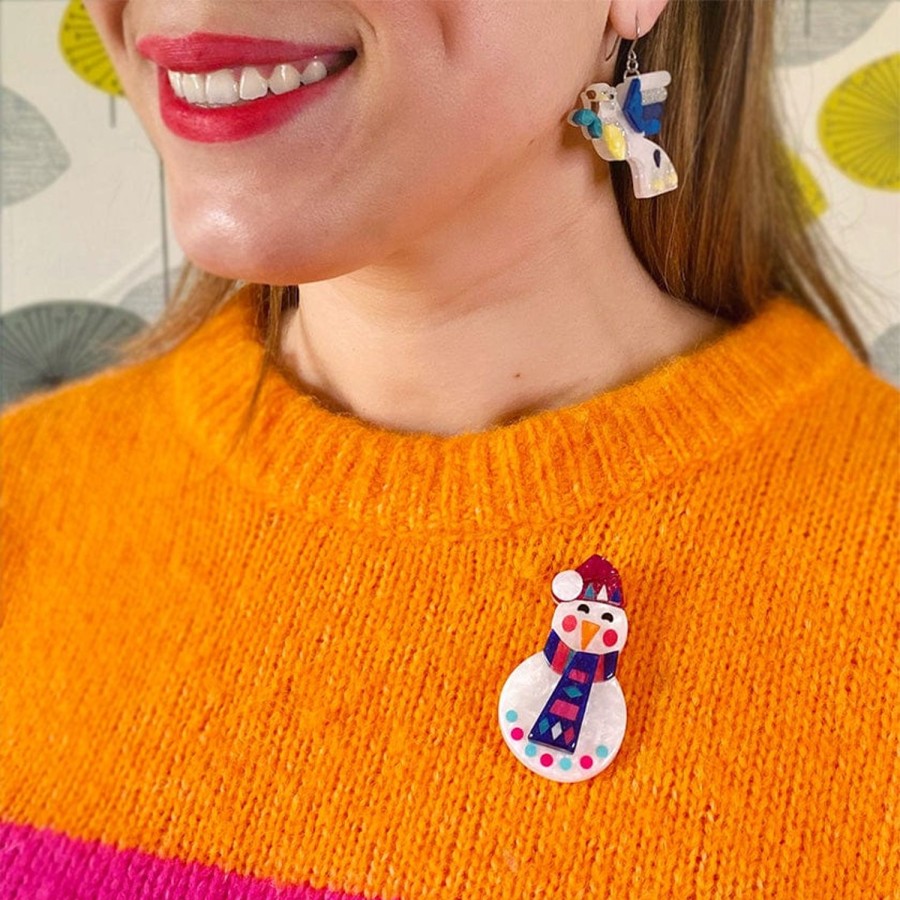 Erstwilder Brooches | Stay Frosty, Snowman Brooch