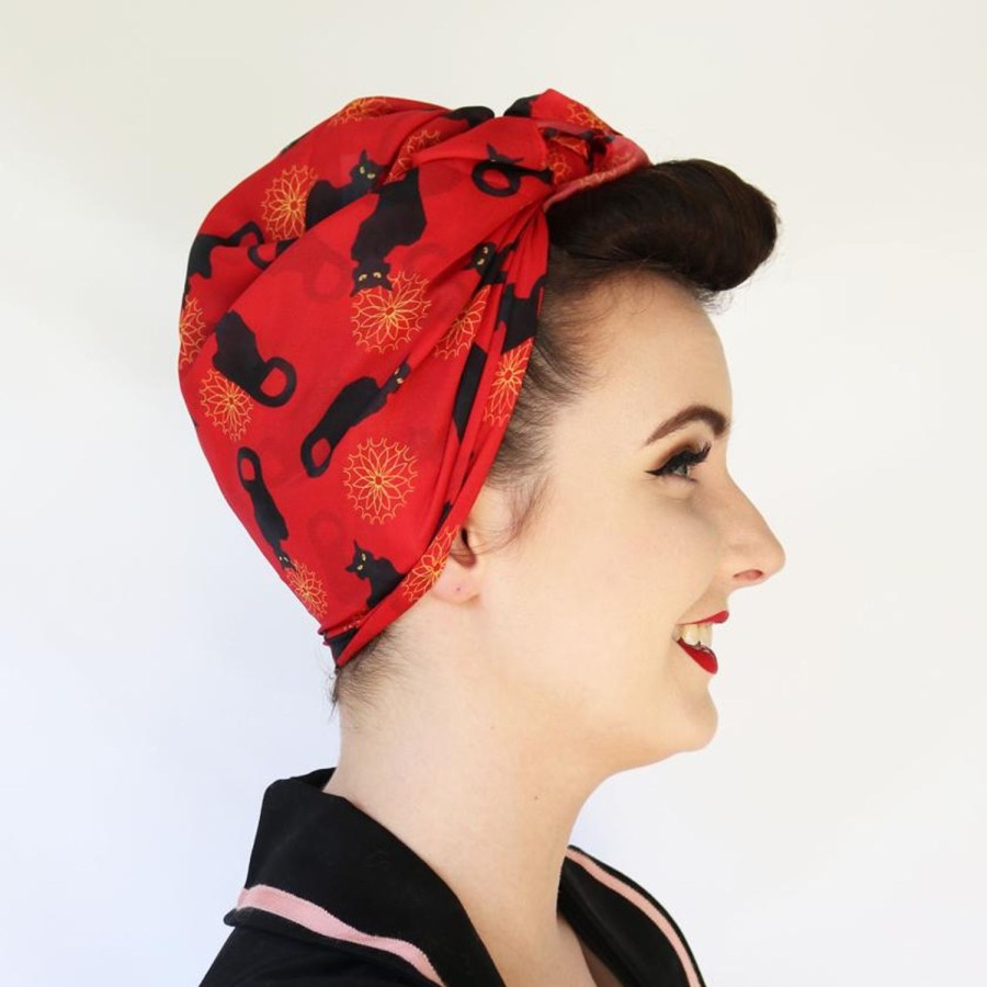 Erstwilder Scarves | Le Chat Noir Head Scarf