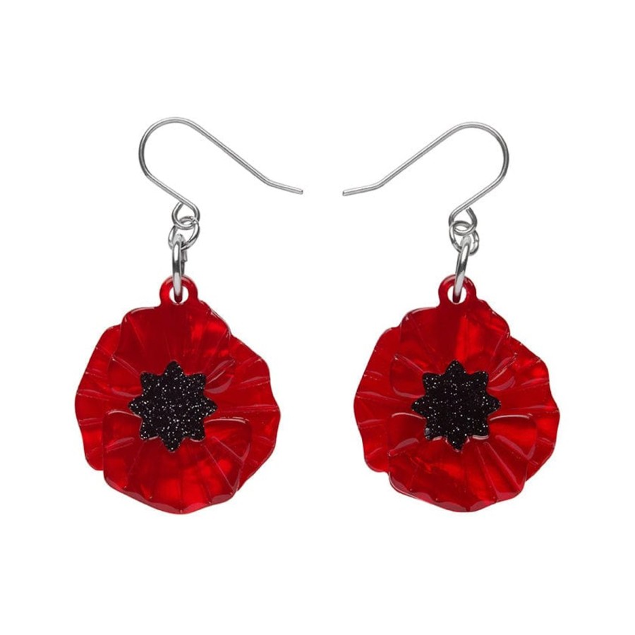 Erstwilder Earrings | Poppy Field Drop Earrings