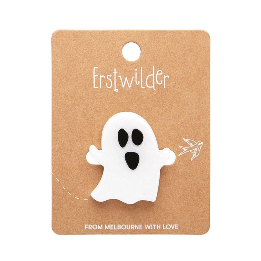 Erstwilder Brooches | Glitter Ghost Mini Brooch