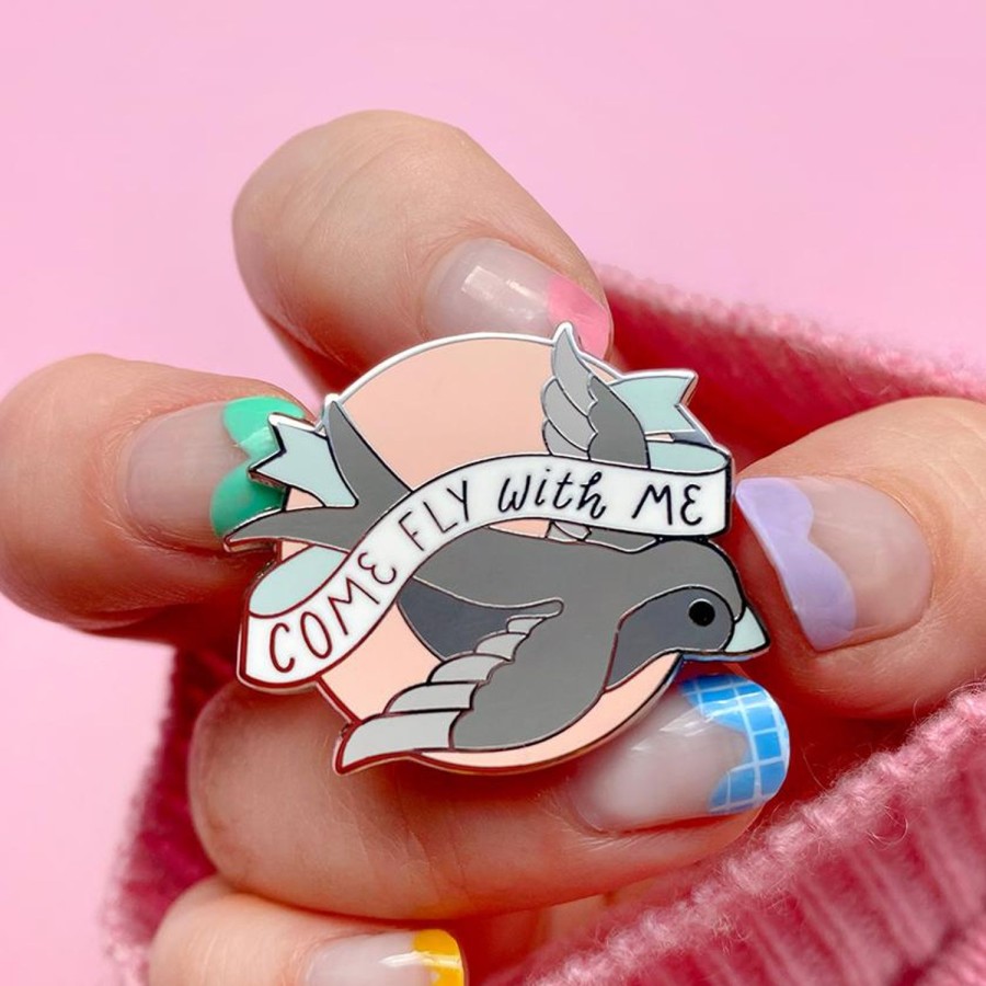 Erstwilder Enamel Pins | Come Fly With Me Enamel Pin