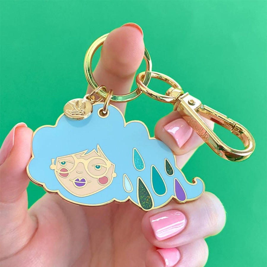 Erstwilder Enamel Key Rings | Lainey The Rainy Enamel Key Ring