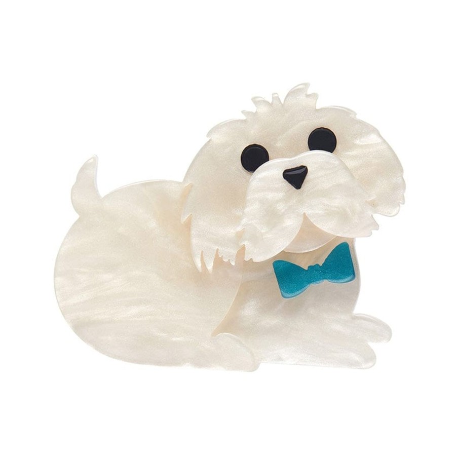 Erstwilder Brooches | Marc The Maltese Mini Brooch