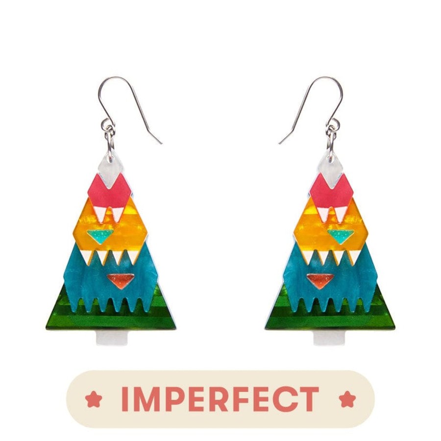 Erstwilder Earrings | O Christmas Tree Drop Earrings (Imperfect)