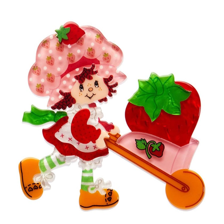 Erstwilder Brooches | Strawberry Wheelbarrow Brooch