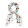 Erstwilder Scarves | Rainbow Ruff Head Scarf White