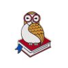 Erstwilder Enamel Pins | Studious Snow Owl Enamel Pin