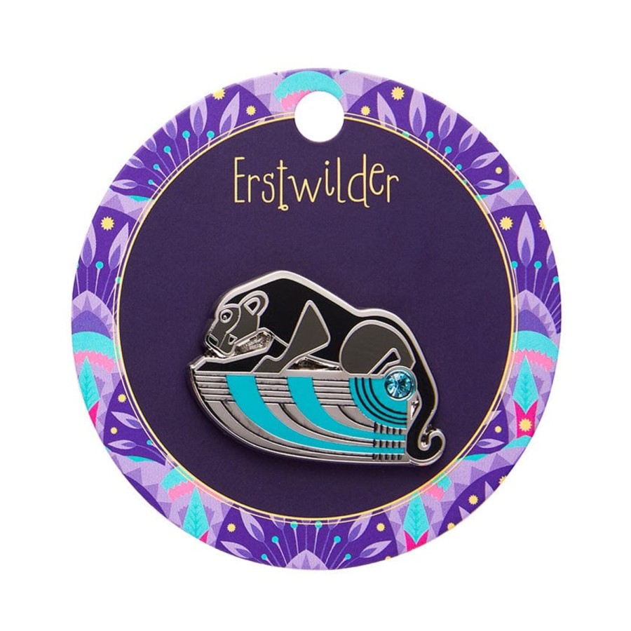 Erstwilder Enamel Pins | The Panther'S Embrace Enamel Pin