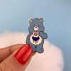 Erstwilder Enamel Pins | Good Morning, Grumpy Bear Enamel Pin