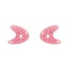 Erstwilder Essential Earrings | Atomic Boomerang Glitter Stud Earrings - Pink