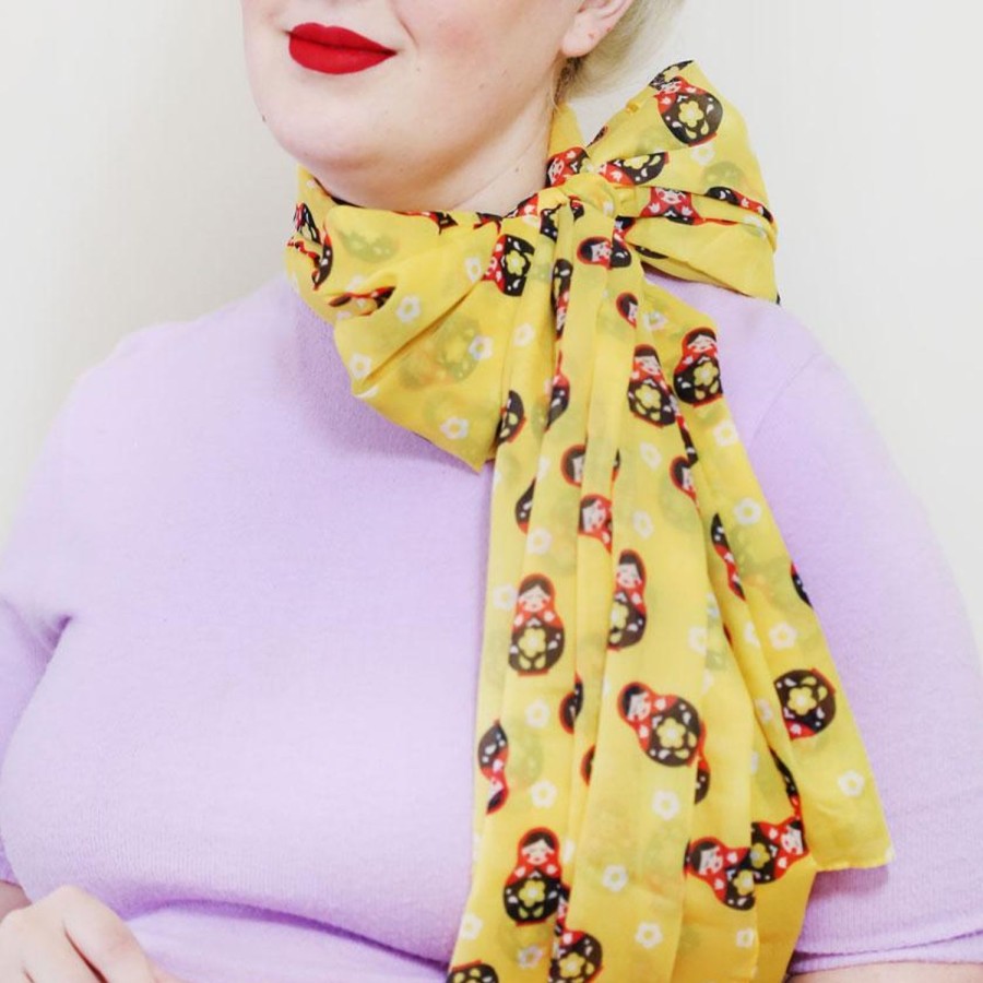 Erstwilder Scarves | Matryoshka Memories Neck Large Neck Scarf