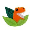 Erstwilder Brooches | Peak-A-Saurus Rex Brooch