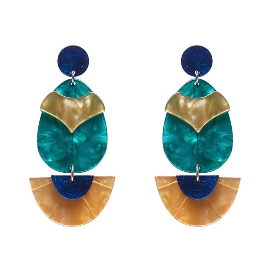 Erstwilder Earrings | Secret Scarab Drop Earrings