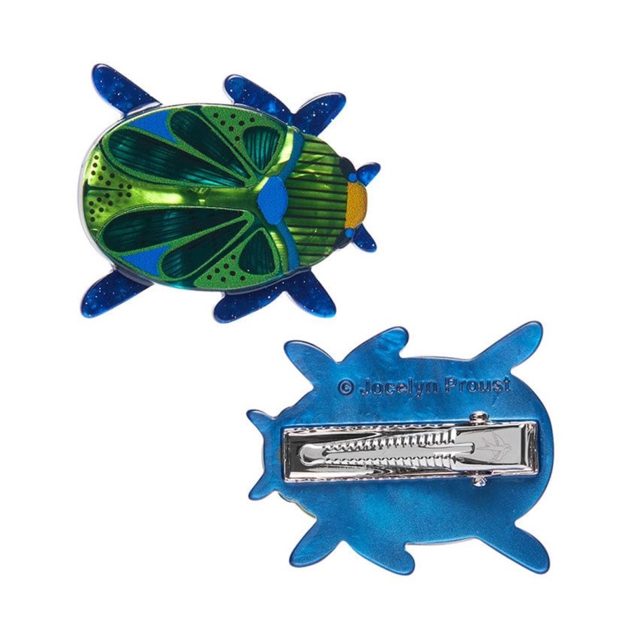 Erstwilder Hair Clips & Claws | Luck Of The Beetle Hair Clips Set - 2 Piece