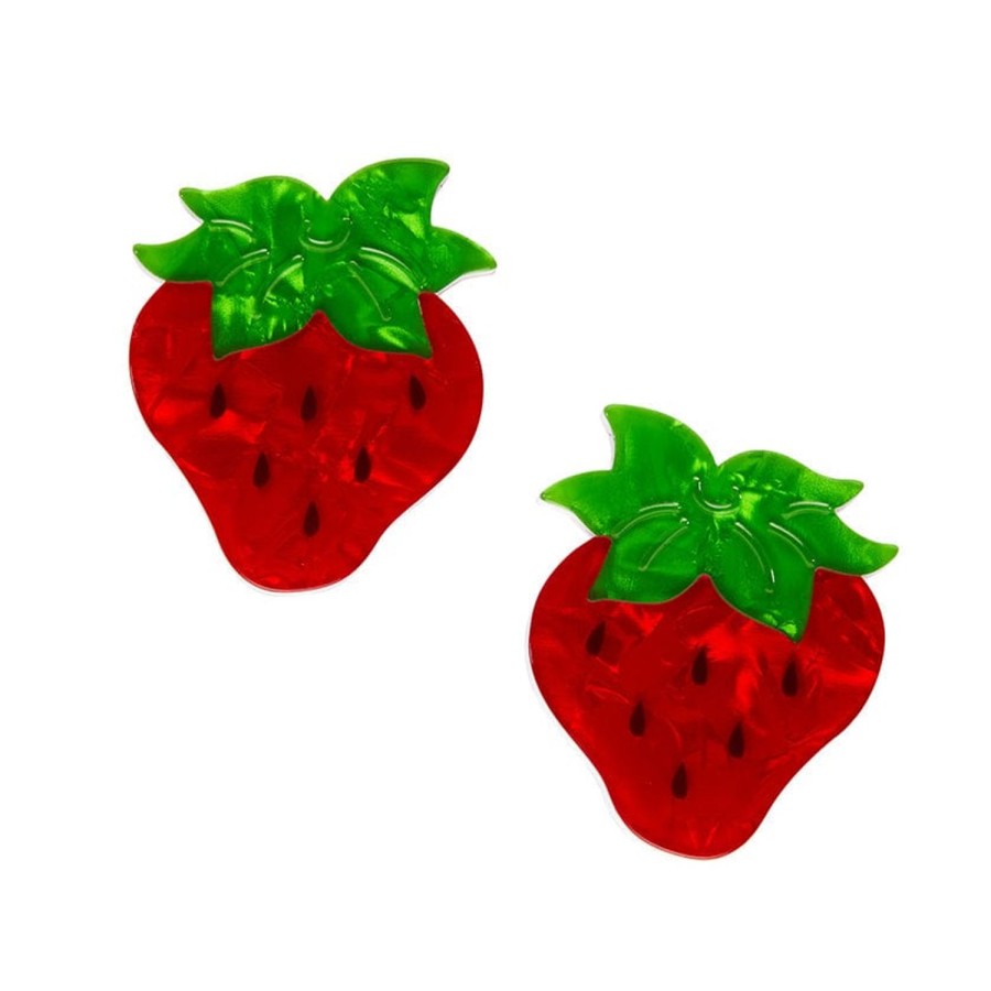 Erstwilder Hair Clips & Claws | Darling Strawberry Hair Clips Set - 2 Piece