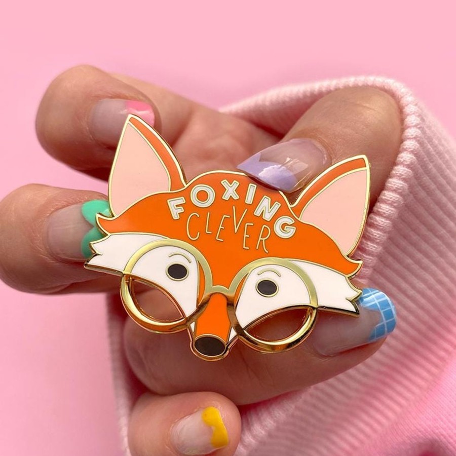 Erstwilder Enamel Pins | Foxing Clever Enamel Pin