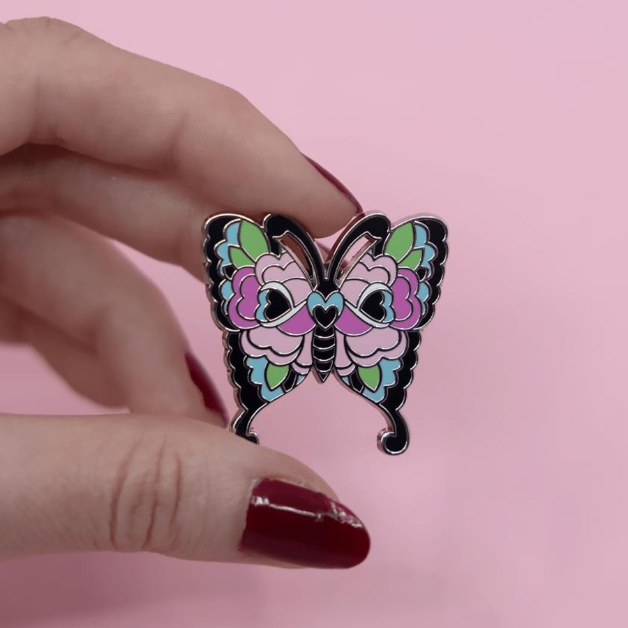 Erstwilder Enamel Pins | Fright Of The Butterfly Enamel Pin