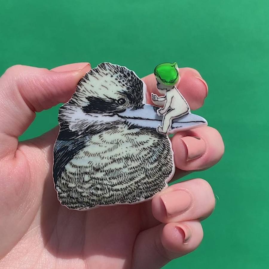 Erstwilder Brooches | Mrs. Kookaburra Brooch