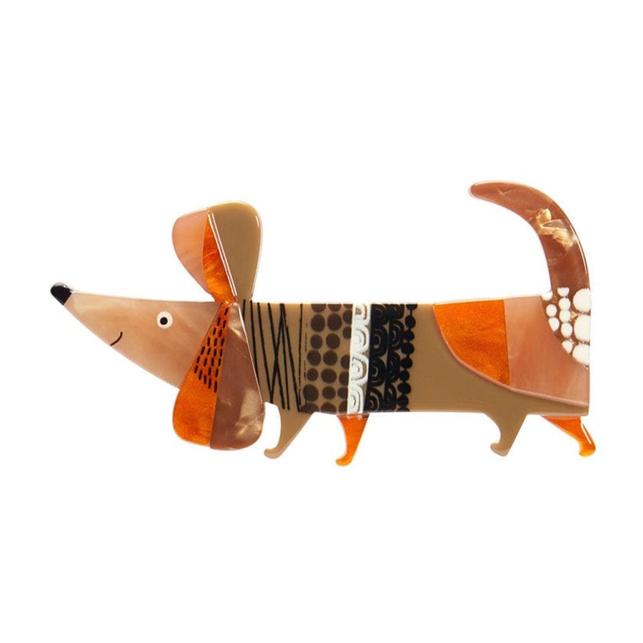 Erstwilder Brooches | A Dachshund Named Bark Brooch