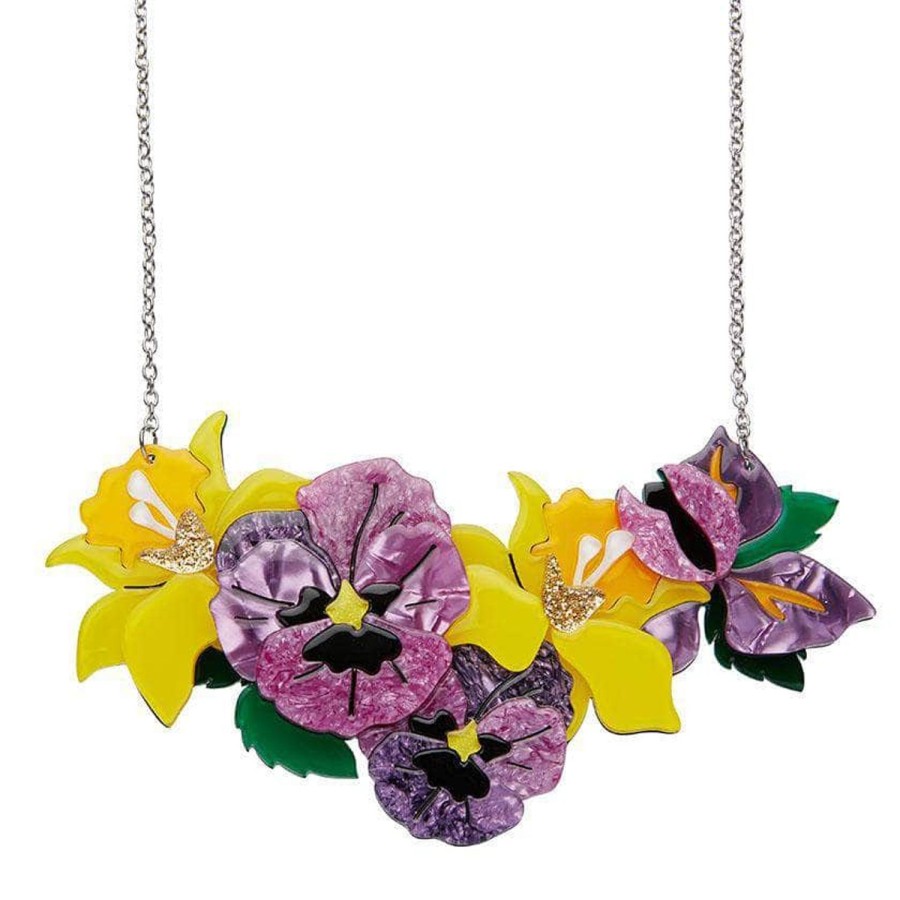 Erstwilder Necklaces | Love-In-Idleness Flower Necklace (Large)