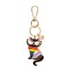 Erstwilder Enamel Key Rings | Elissa The Rainbow Cat Enamel Key Ring