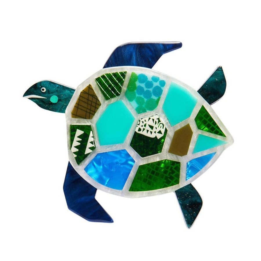 Erstwilder Brooches | A Turtle Named Groan Brooch