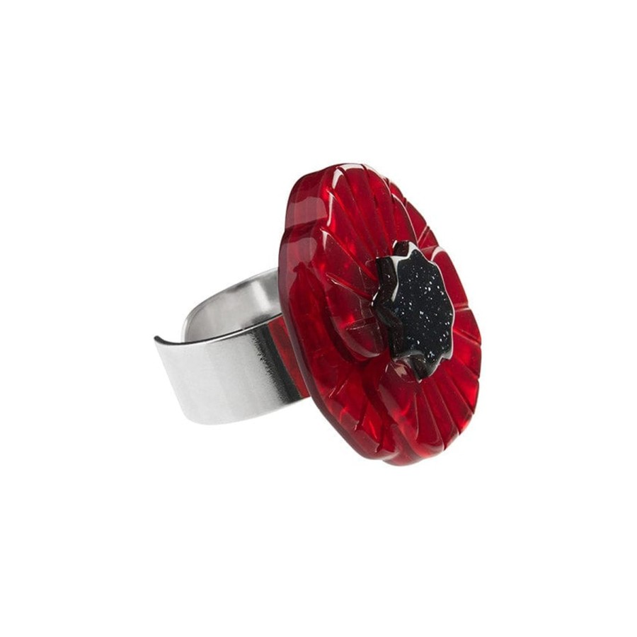 Erstwilder Rings | Poppy Field Statement Ring