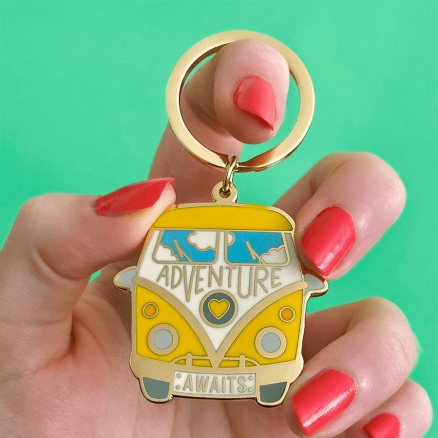 Erstwilder Enamel Key Rings | Adventure Awaits Enamel Key Charm