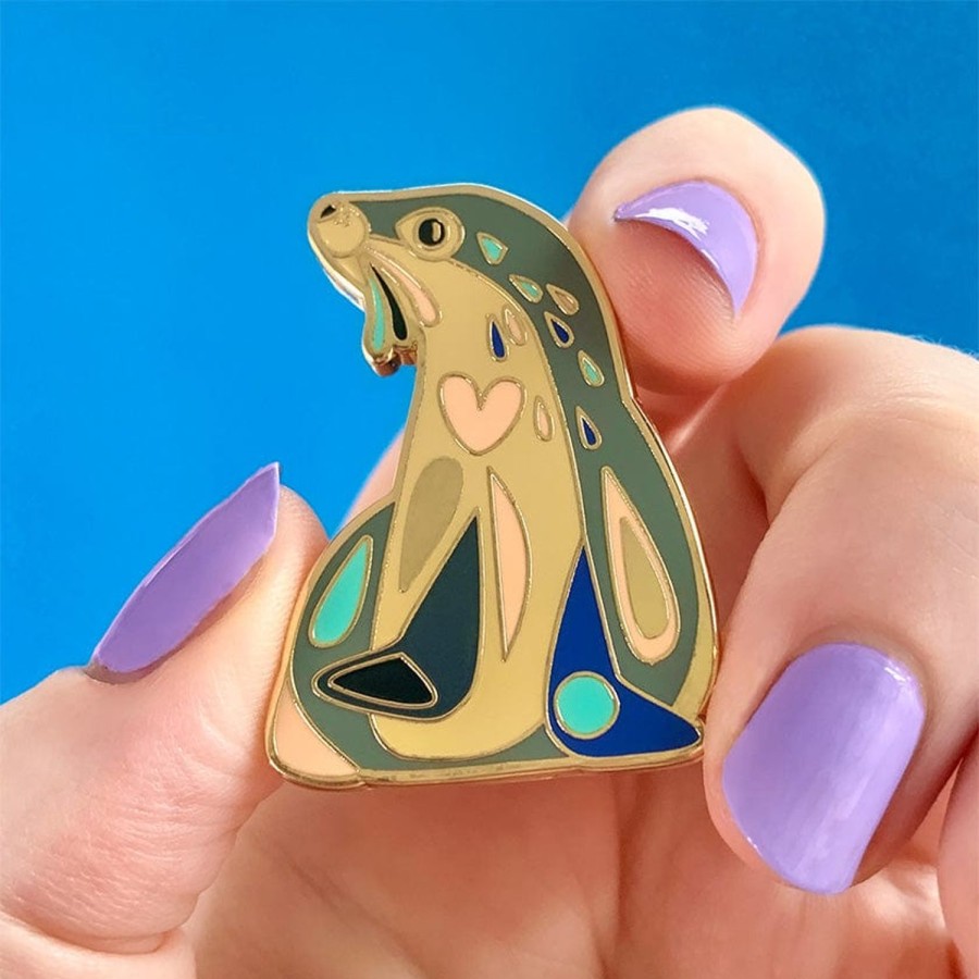 Erstwilder Enamel Pins | The Sage Sea Lion Enamel Pin