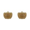 Erstwilder Essential Earrings | Pumpkin Glitter Resin Stud Earrings - Gold