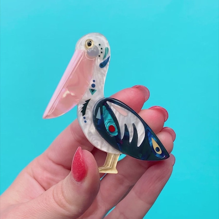 Erstwilder Brooches | The Perceptive Pelican Brooch