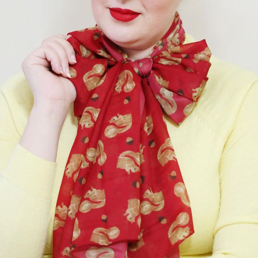 Erstwilder Scarves | The Satisfied Squirrel Large Neck Scarf