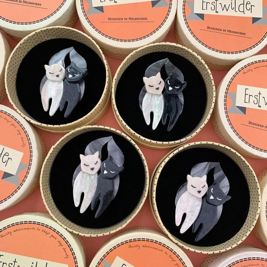 Erstwilder Brooches | The Lovecats Brooch