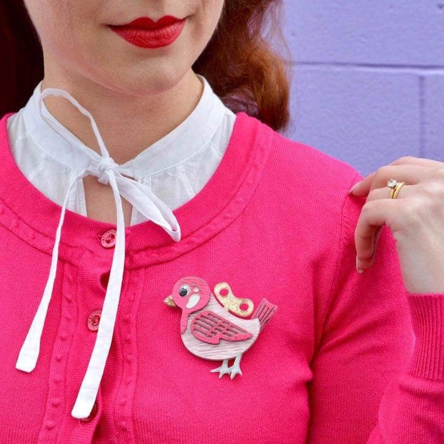 Erstwilder Brooches | Wind-Up Whimsy Brooch