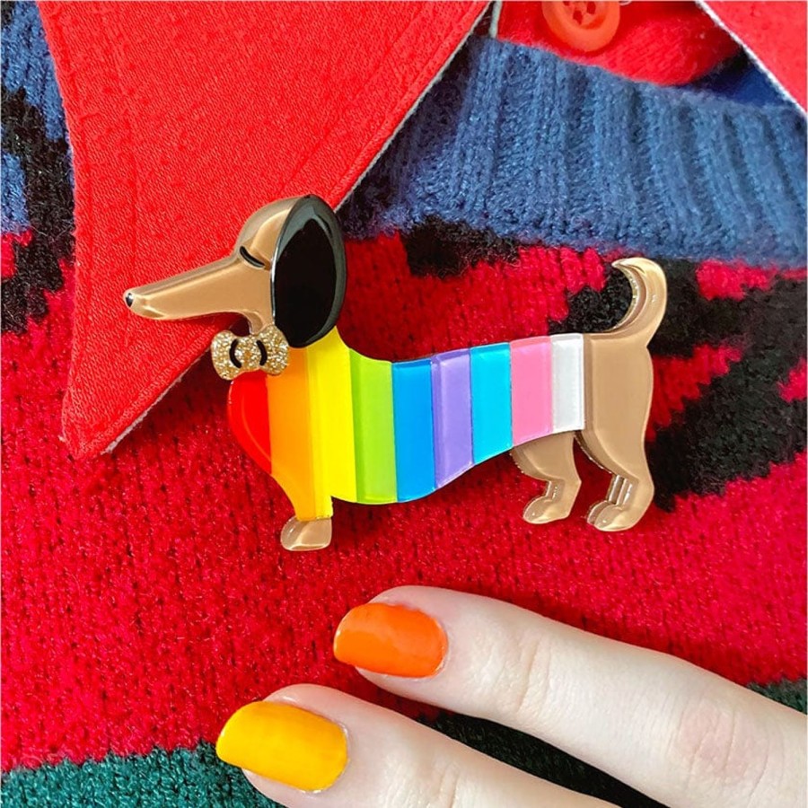 Erstwilder Brooches | Spiffy The Supportive Dog Brooch