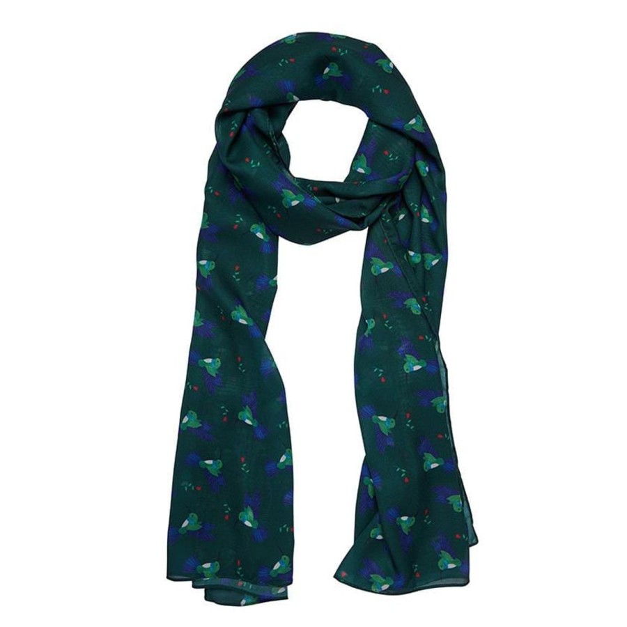 Erstwilder Scarves | Hyacinth Hummingbird Large Neck Scarf