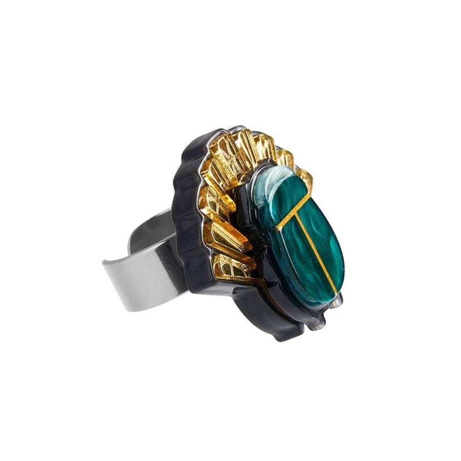 Erstwilder Rings | The Heart Of Egypt Scarab Ring