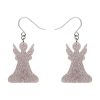 Erstwilder Essential Earrings | Angel Glitter Drop Earrings - Silver