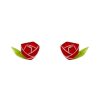 Erstwilder Earrings | Painted Rose Earrings