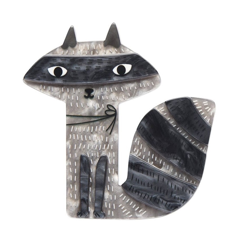 Erstwilder Brooches | Sunday Raccoon Brooch